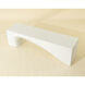 Soma White Outdoor Bench